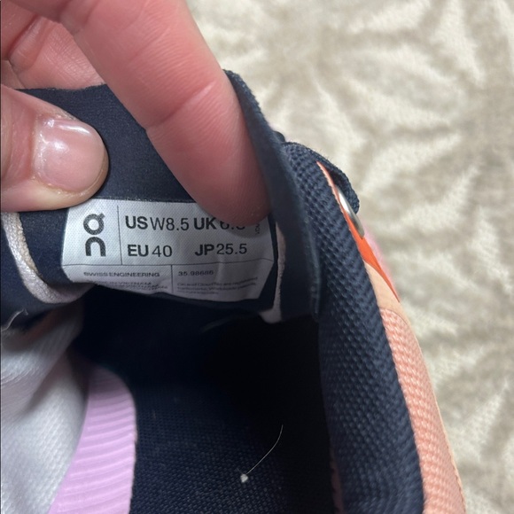 Peach and Lavender Women's Sneakers - Picture 6 of 6